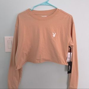 Playboy by PacSun cropped long sleeve